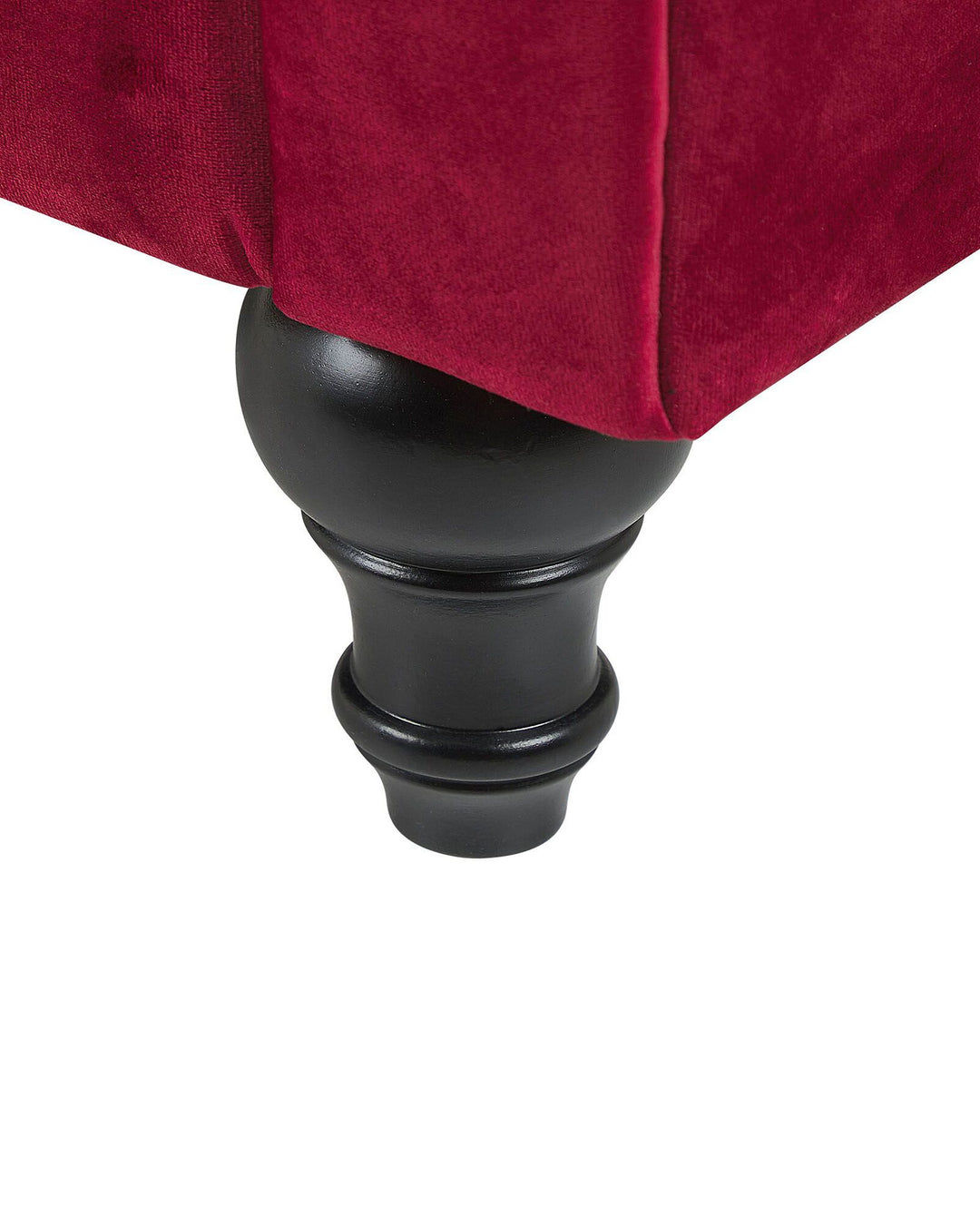 Chesterfield Armchair Velvet Dark Red