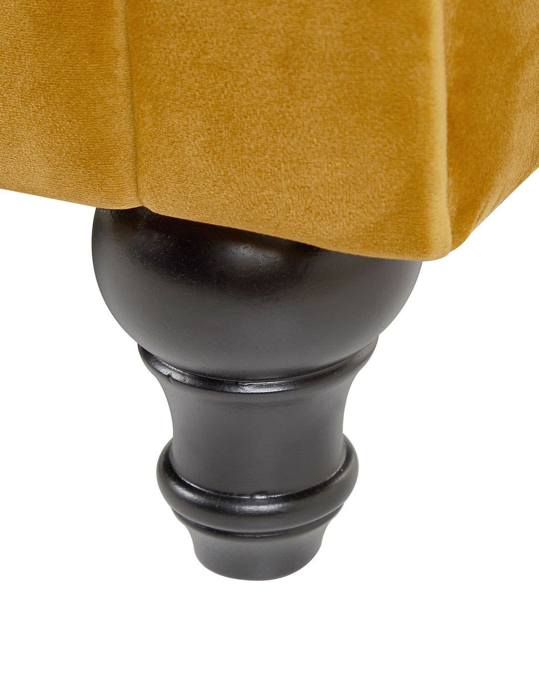 Chesterfield Armchair Velvet Mustard