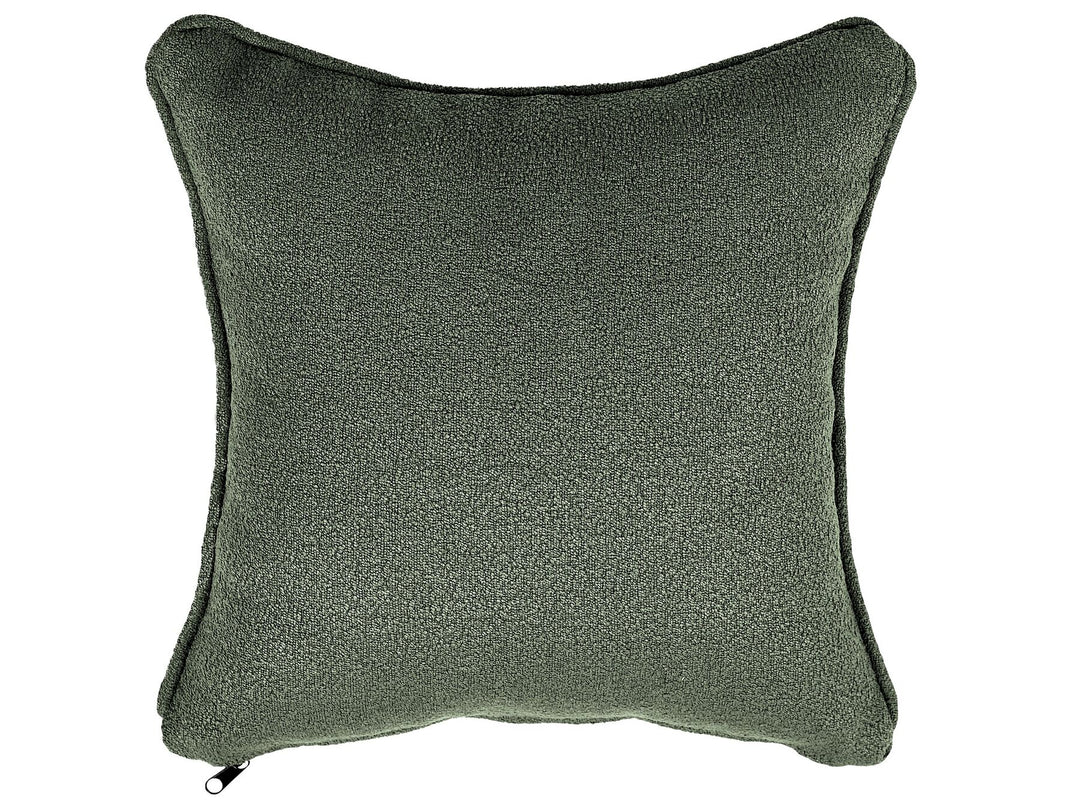 Chevannes Left Hand Boucle Chaise Lounge Dark Green