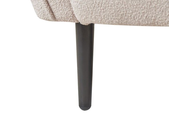 Chevannes Left Hand Boucle Chaise Lounge Light Beige