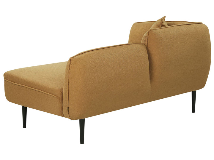 Chevannes Left Hand Boucle Chaise Lounge Mustard