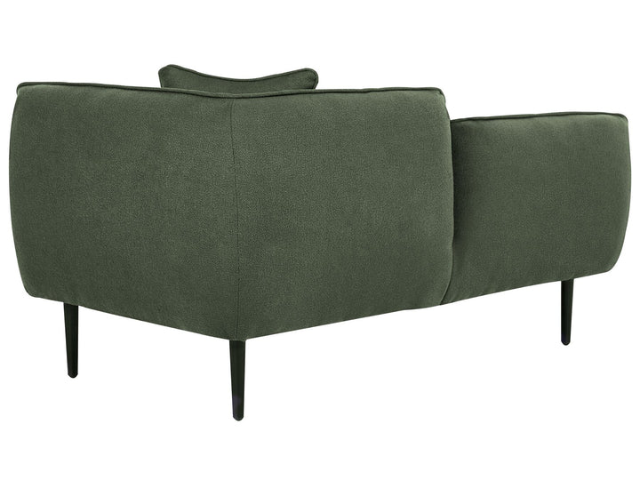 Chevannes Right Hand Boucle Chaise Lounge Dark Green