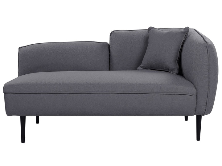 Chevannes Right Hand Boucle Chaise Lounge Dark Grey