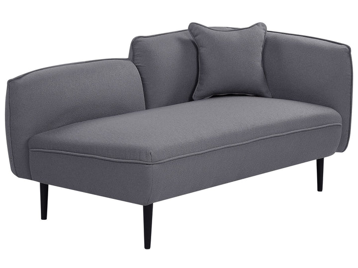 Chevannes Right Hand Boucle Chaise Lounge Dark Grey