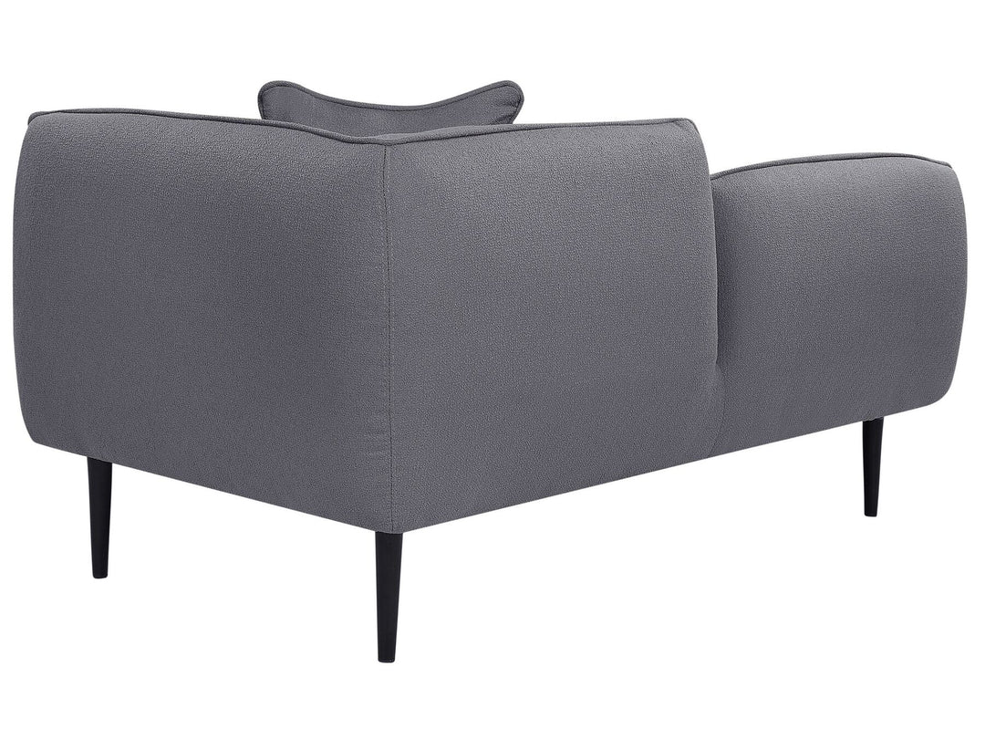 Chevannes Right Hand Boucle Chaise Lounge Dark Grey