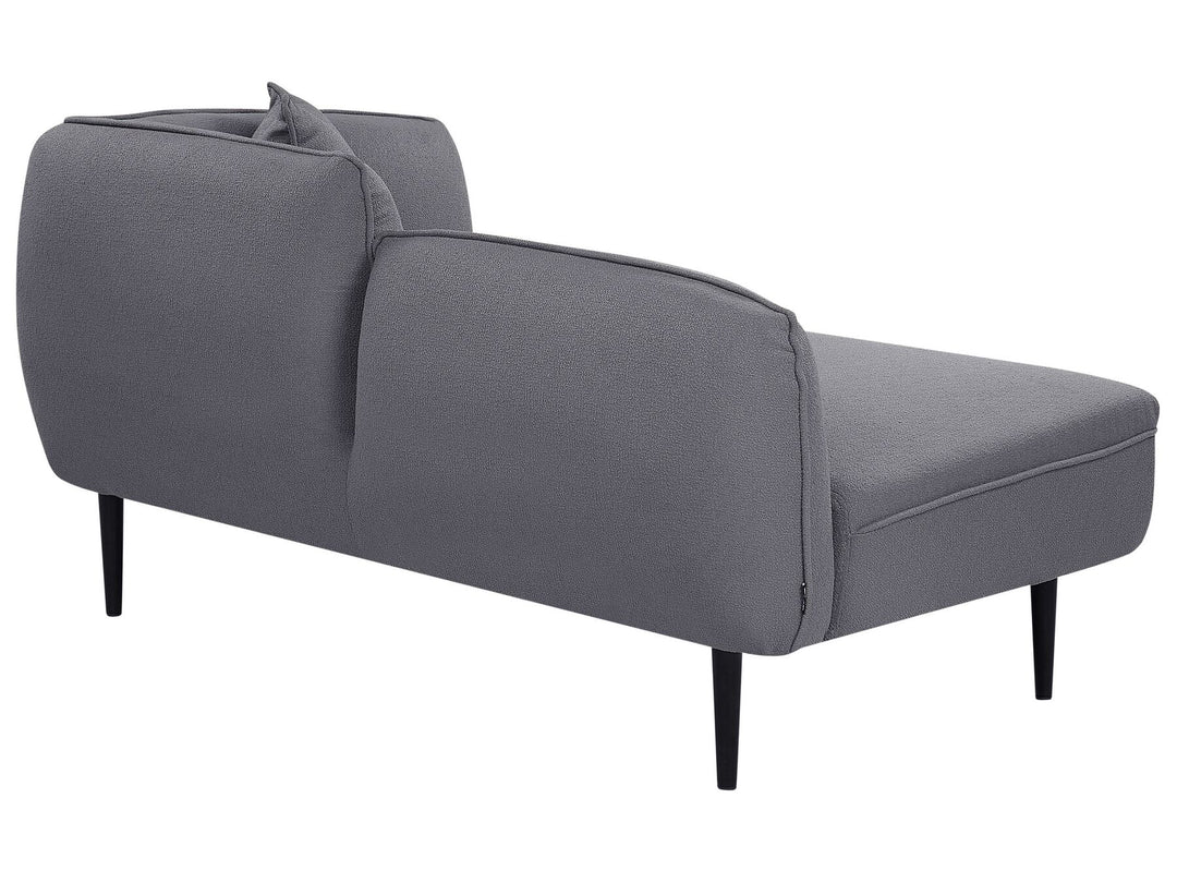 Chevannes Right Hand Boucle Chaise Lounge Dark Grey