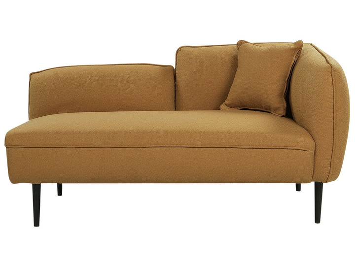 Chevannes Right Hand Boucle Chaise Lounge Mustard