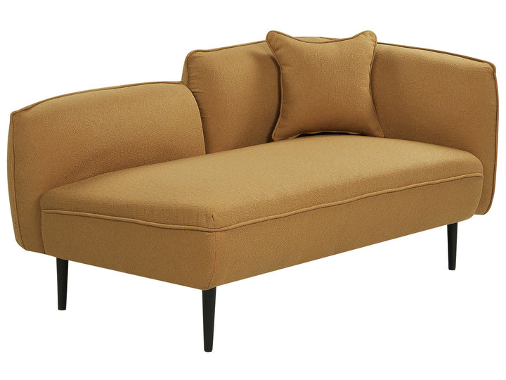 Chevannes Right Hand Boucle Chaise Lounge Mustard