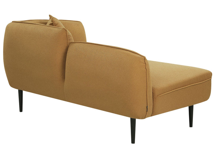 Chevannes Right Hand Boucle Chaise Lounge Mustard