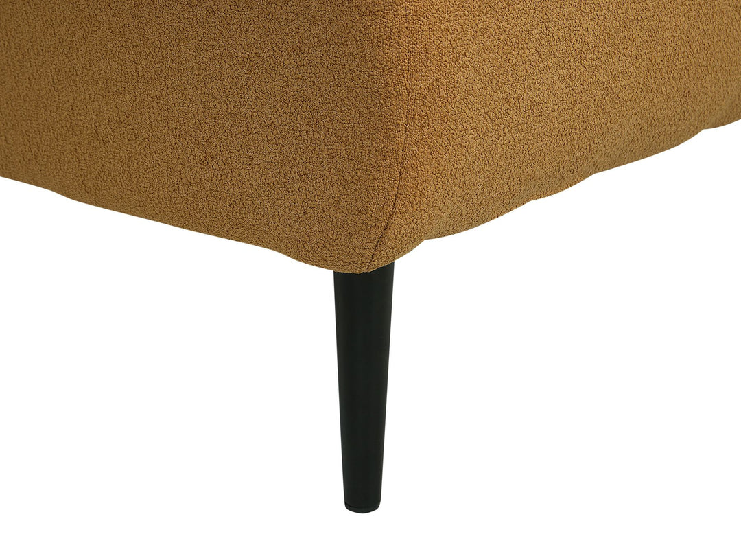 Chevannes Right Hand Boucle Chaise Lounge Mustard