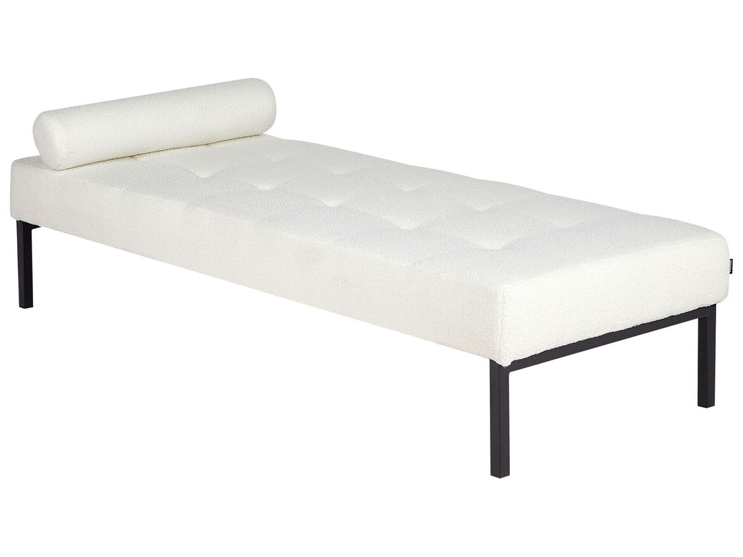 Chinon Boucle Chaise Longue White