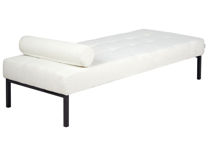 Chinon Boucle Chaise Longue White