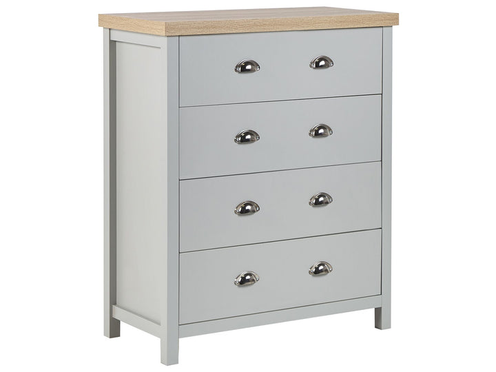 Clio 4 Drawer Chest Grey