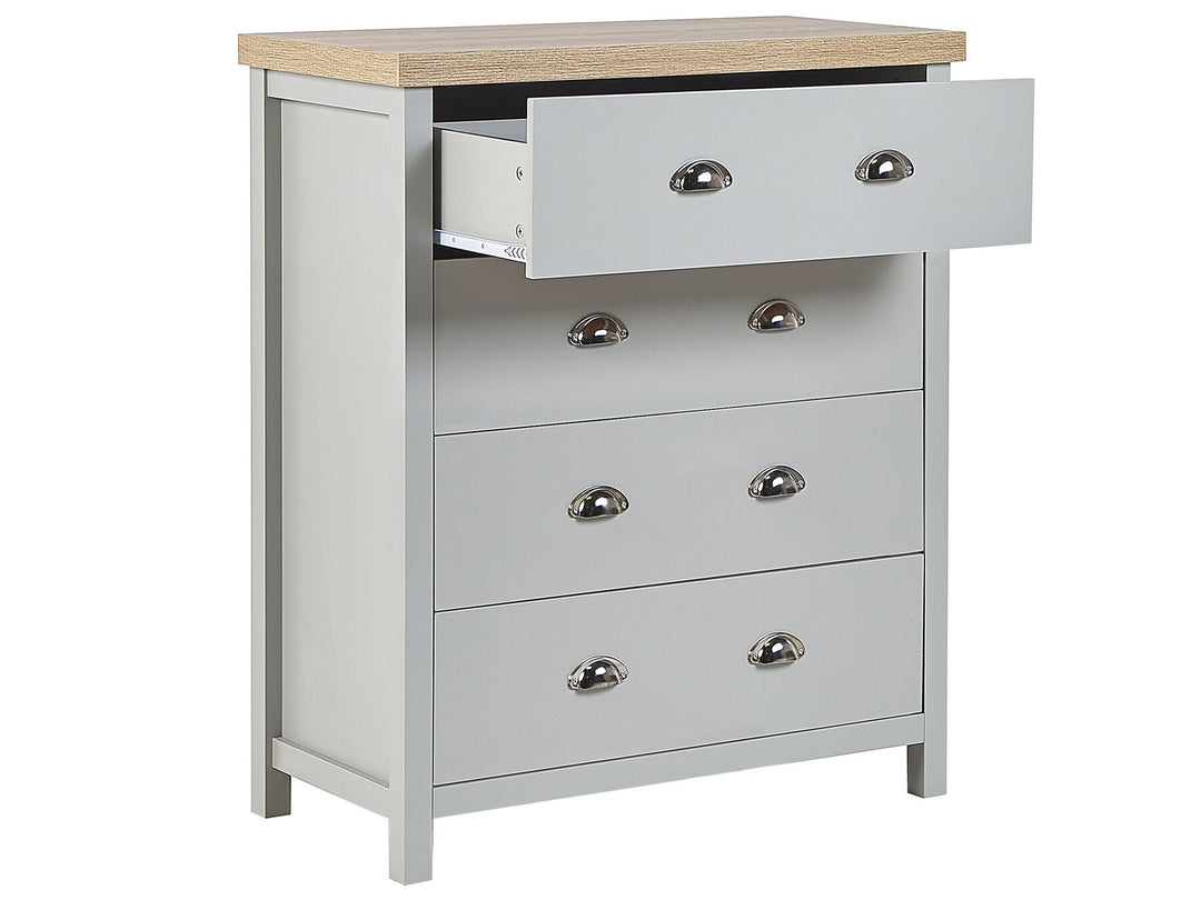 Theodora 4 Drawer Chest Grey