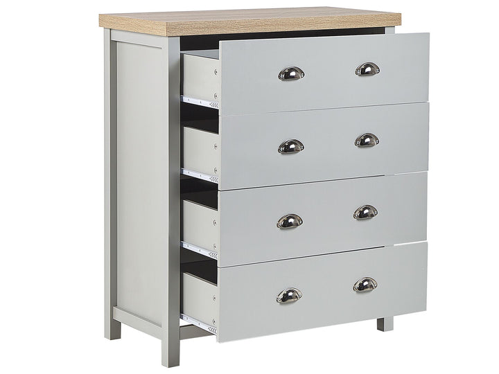 Theodora 4 Drawer Chest Grey