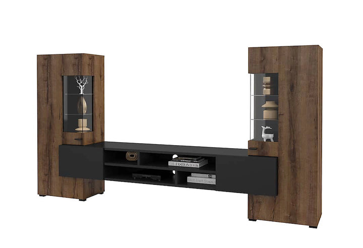 Coby 10 Entertainment Unit in Oak Monastery for TVs Up To 60" - Design with Comprehensive Storage