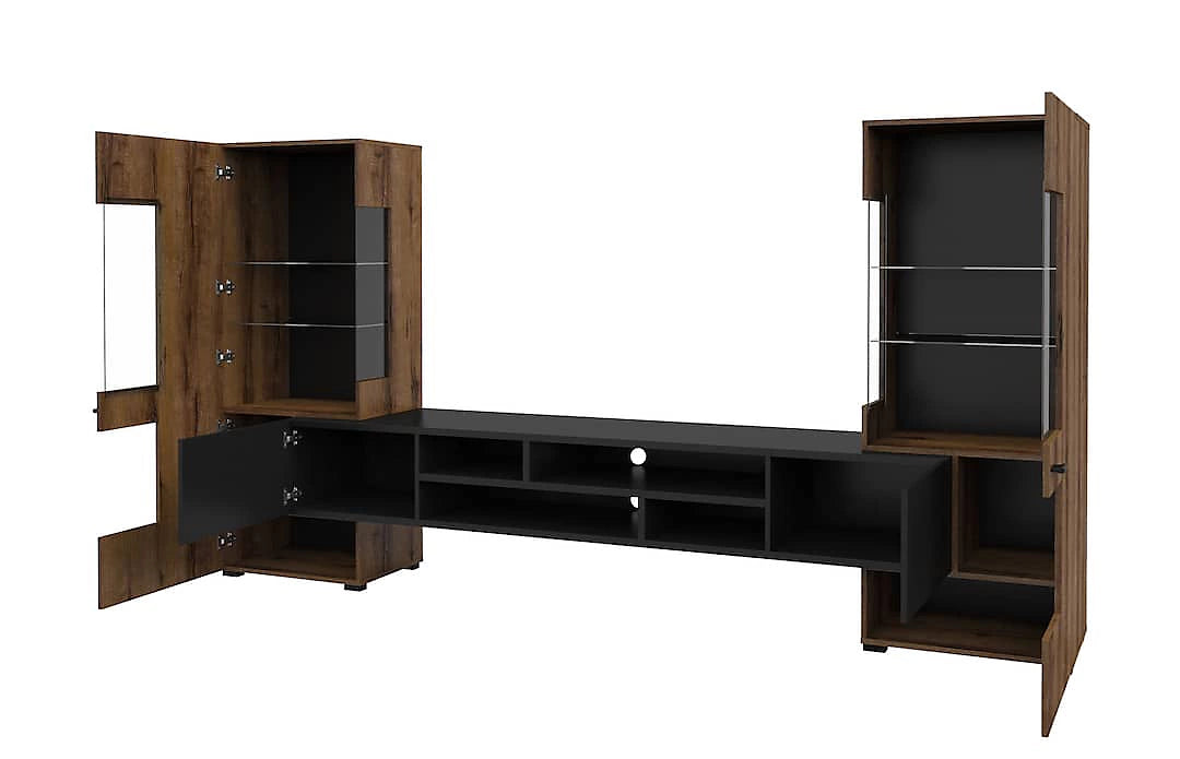 Coby 10 Entertainment Unit in Oak Monastery for TVs Up To 60" - Design with Comprehensive Storage