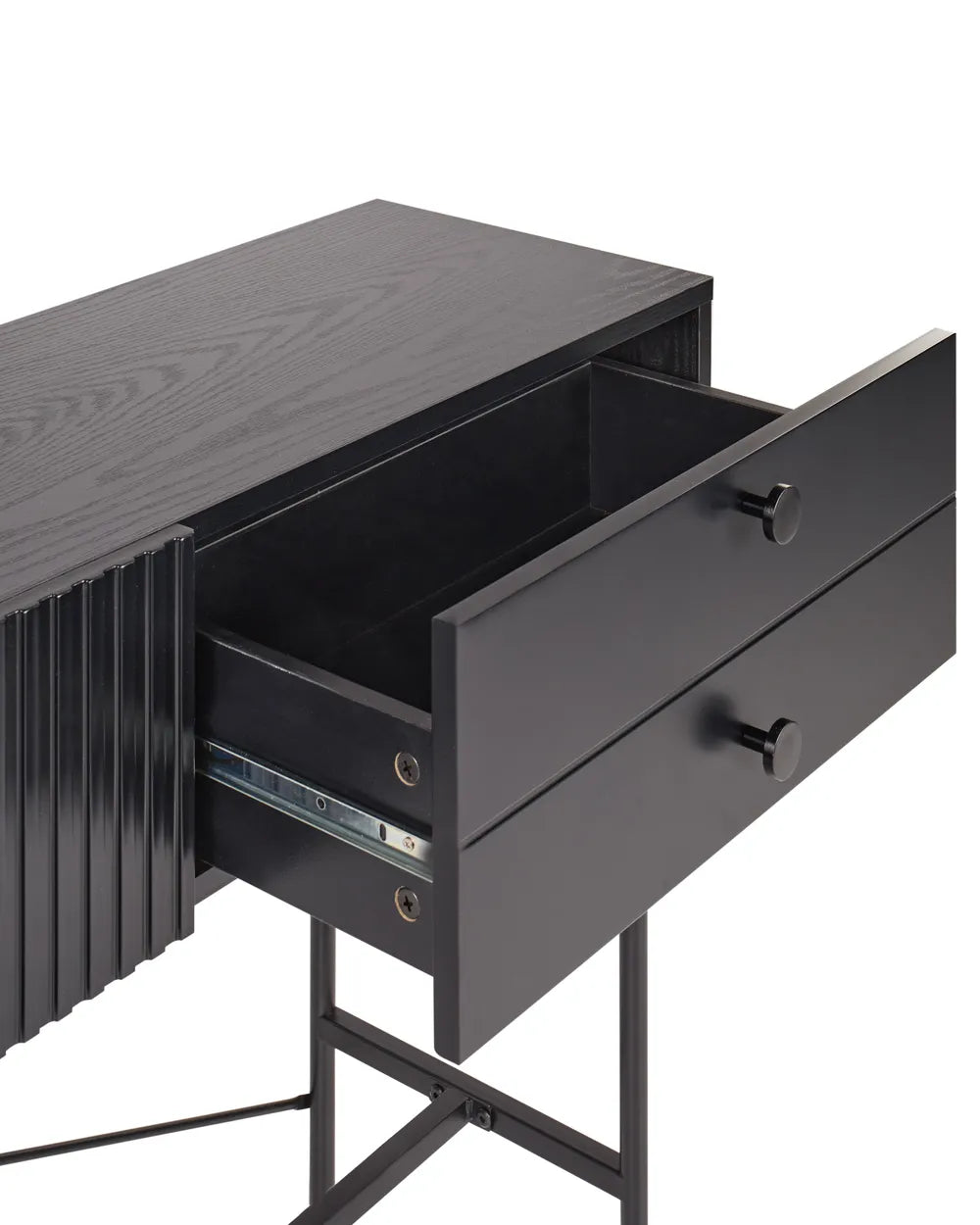 Console Table Black Robust Frame Sorino