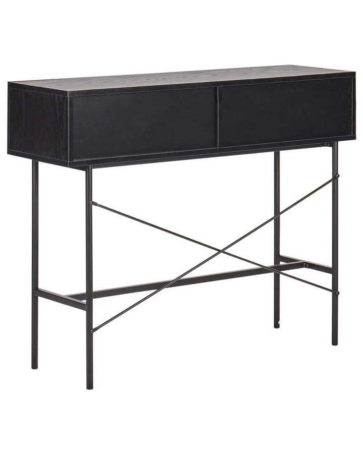 Console Table Black Robust Frame Sorino