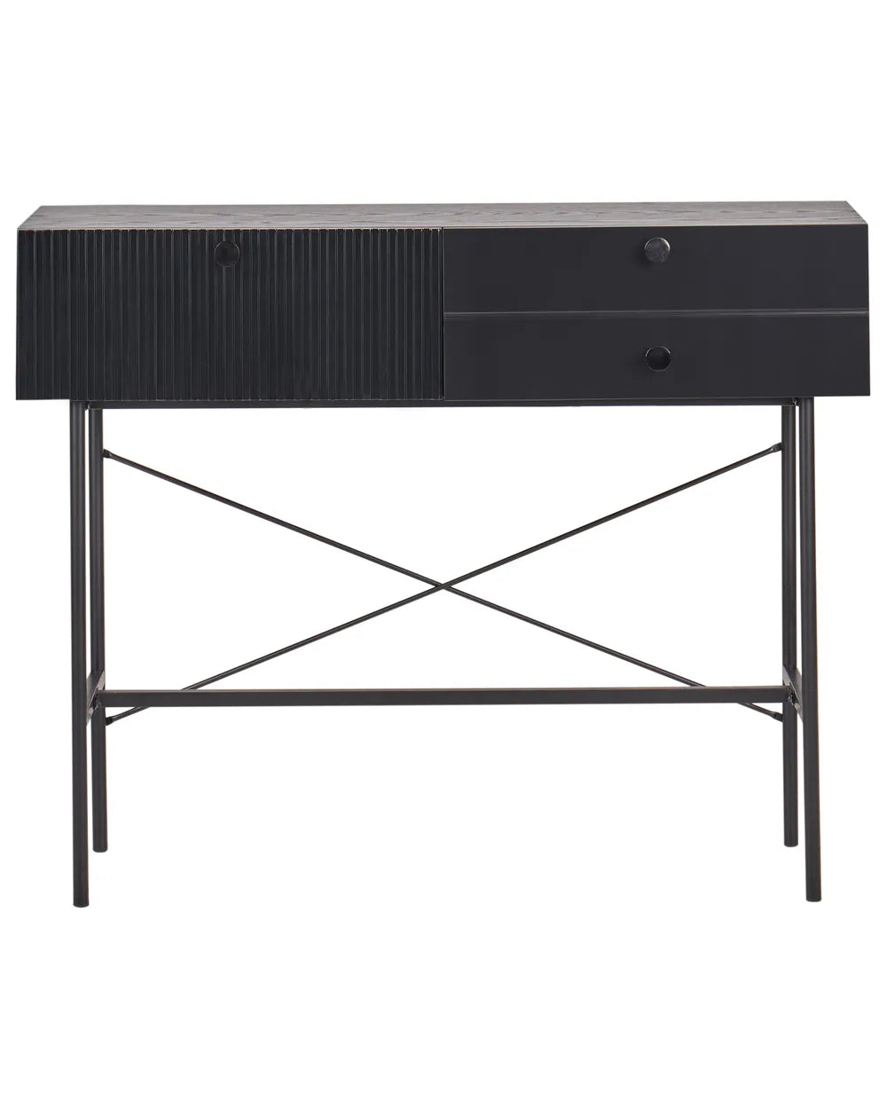 Console Table Black Robust Frame Sorino