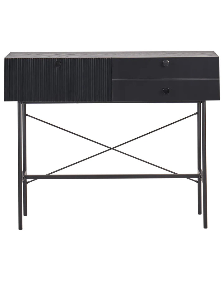 Console Table Black Robust Frame Sorino