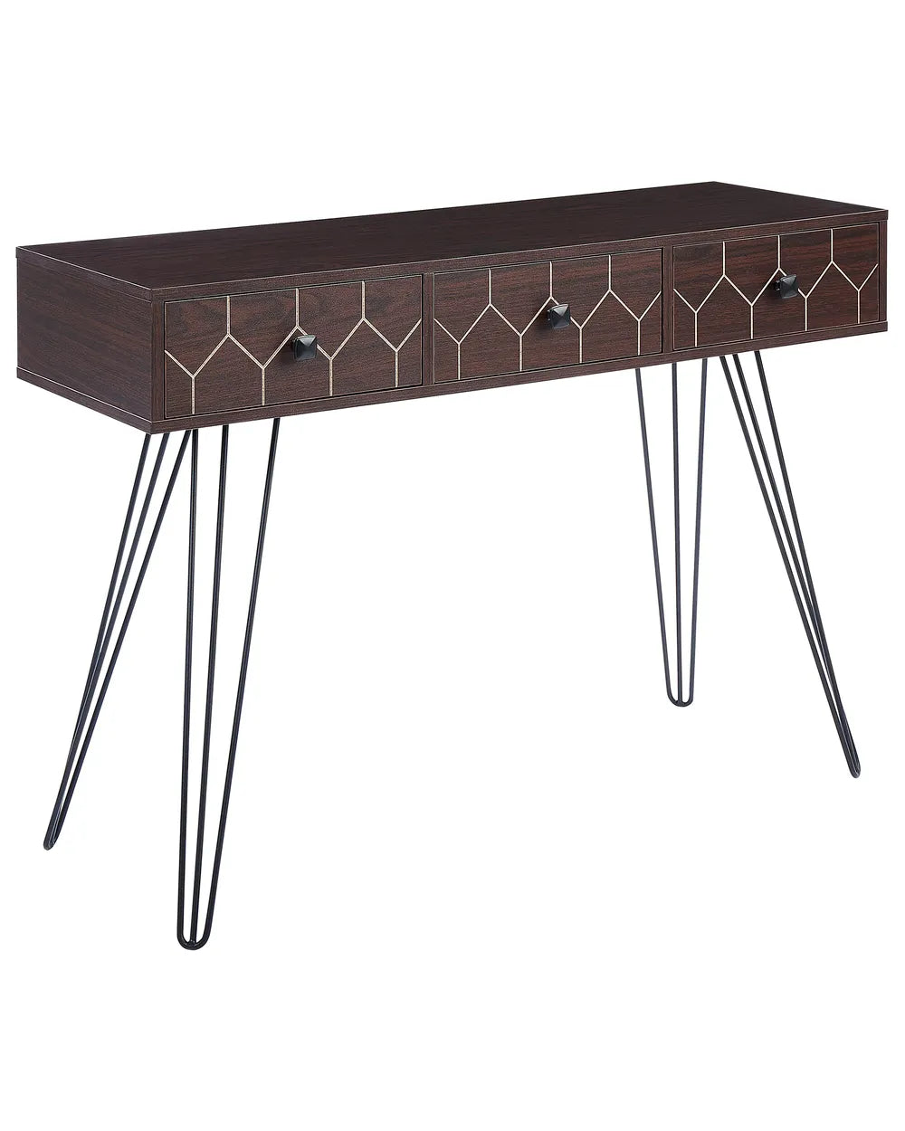 Console Table Dark Brown Timeless Design Orvian