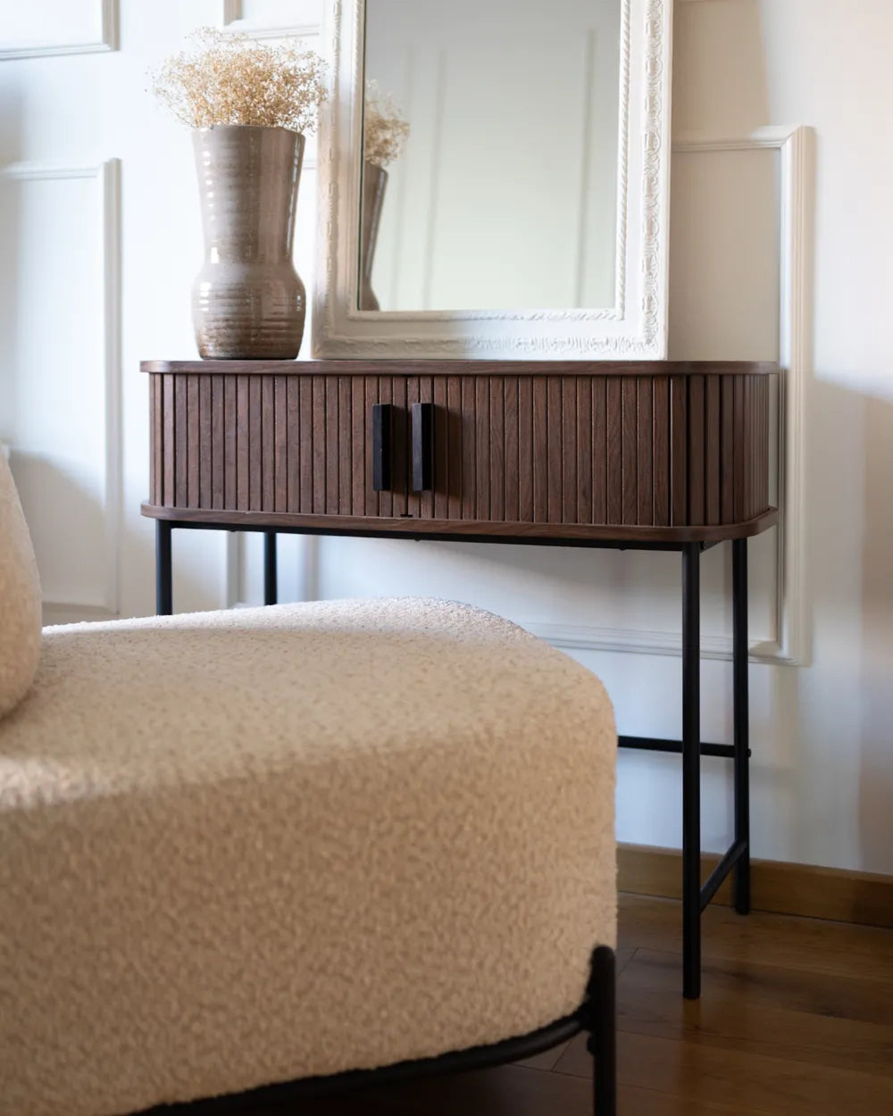Console Table Dark Brown Retro Style Quivara