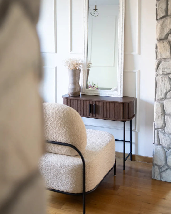 Console Table Dark Brown Retro Style Quivara