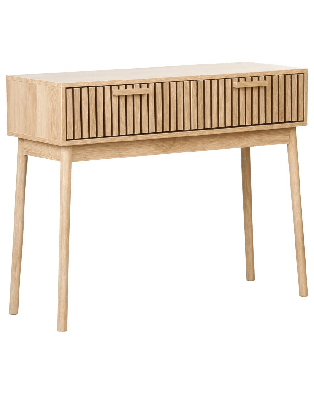 Console Table Light Brown Solid Workmanship Klaron