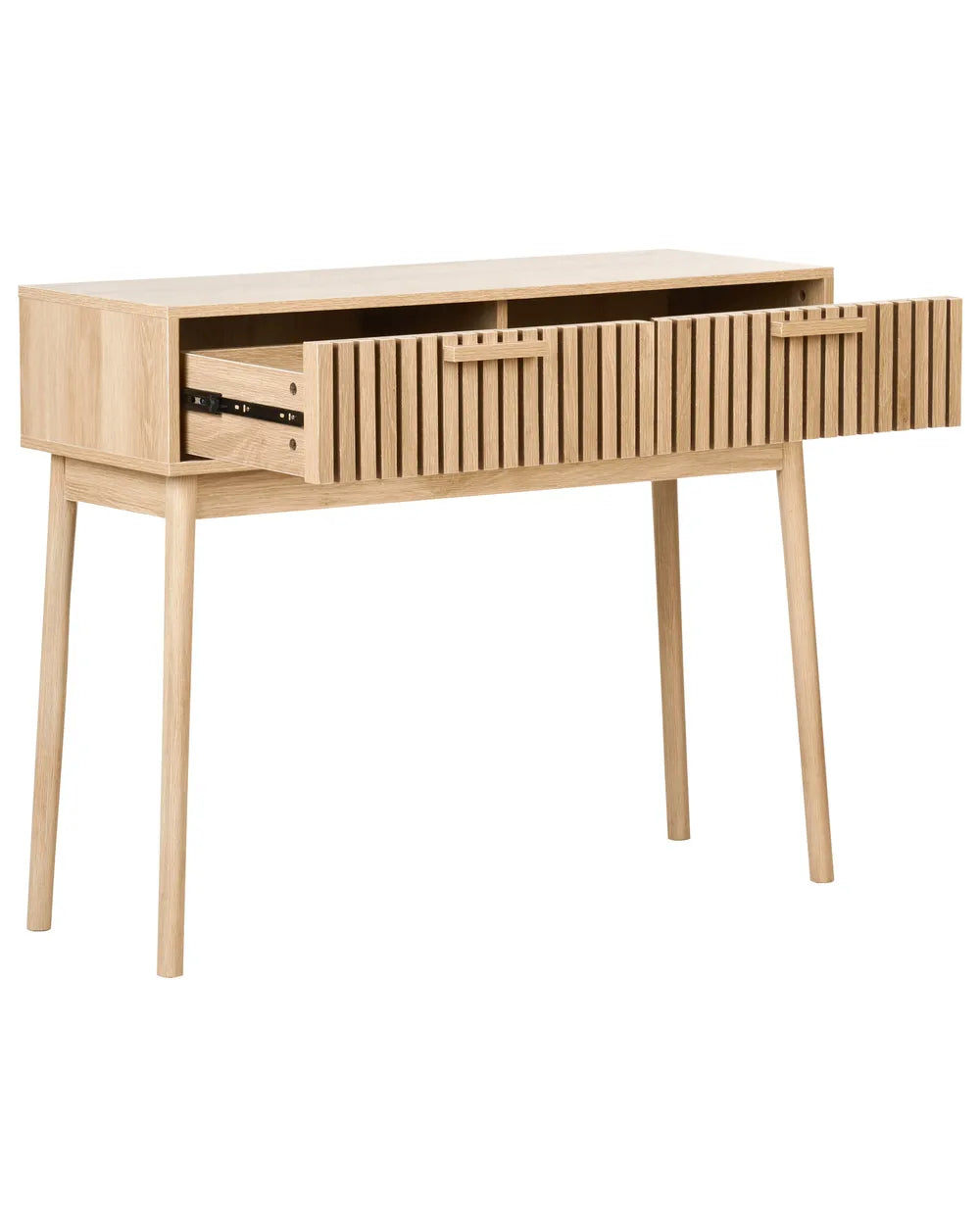 Console Table Light Brown Solid Workmanship Klaron