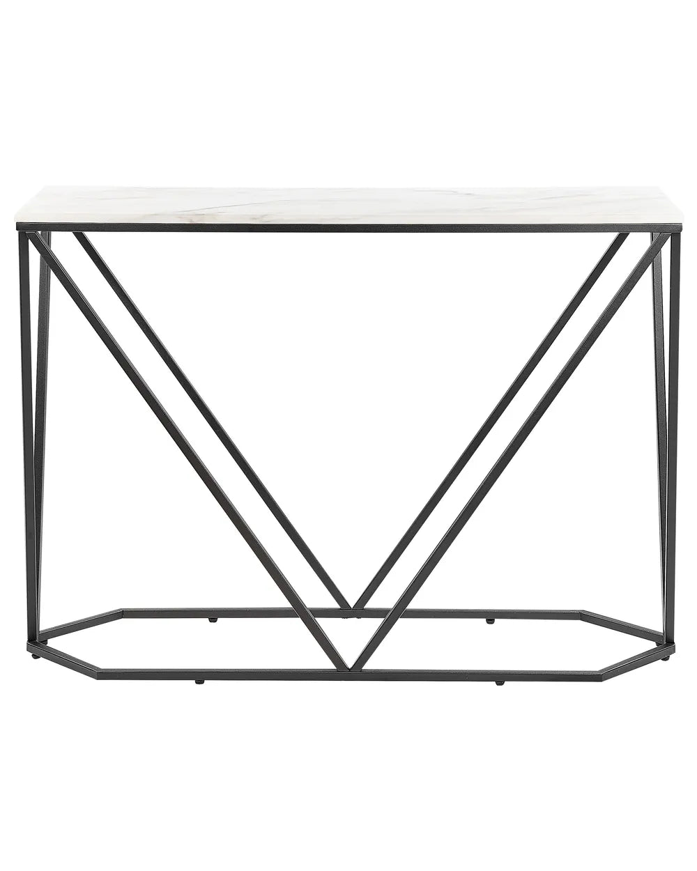 Console Table Marble/ Black Elegant Design Ivanta