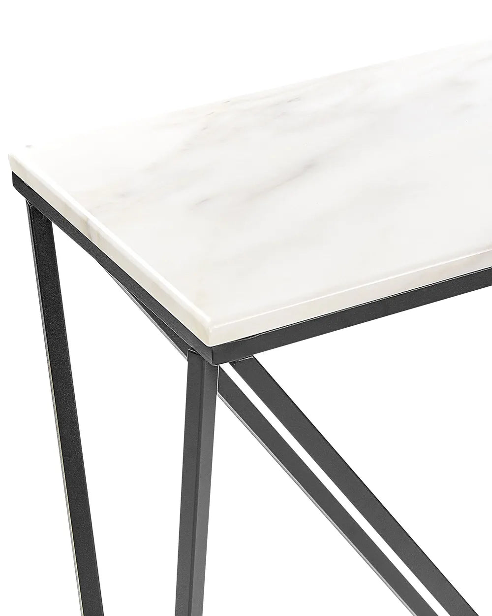Console Table Marble/ Black Elegant Design Ivanta