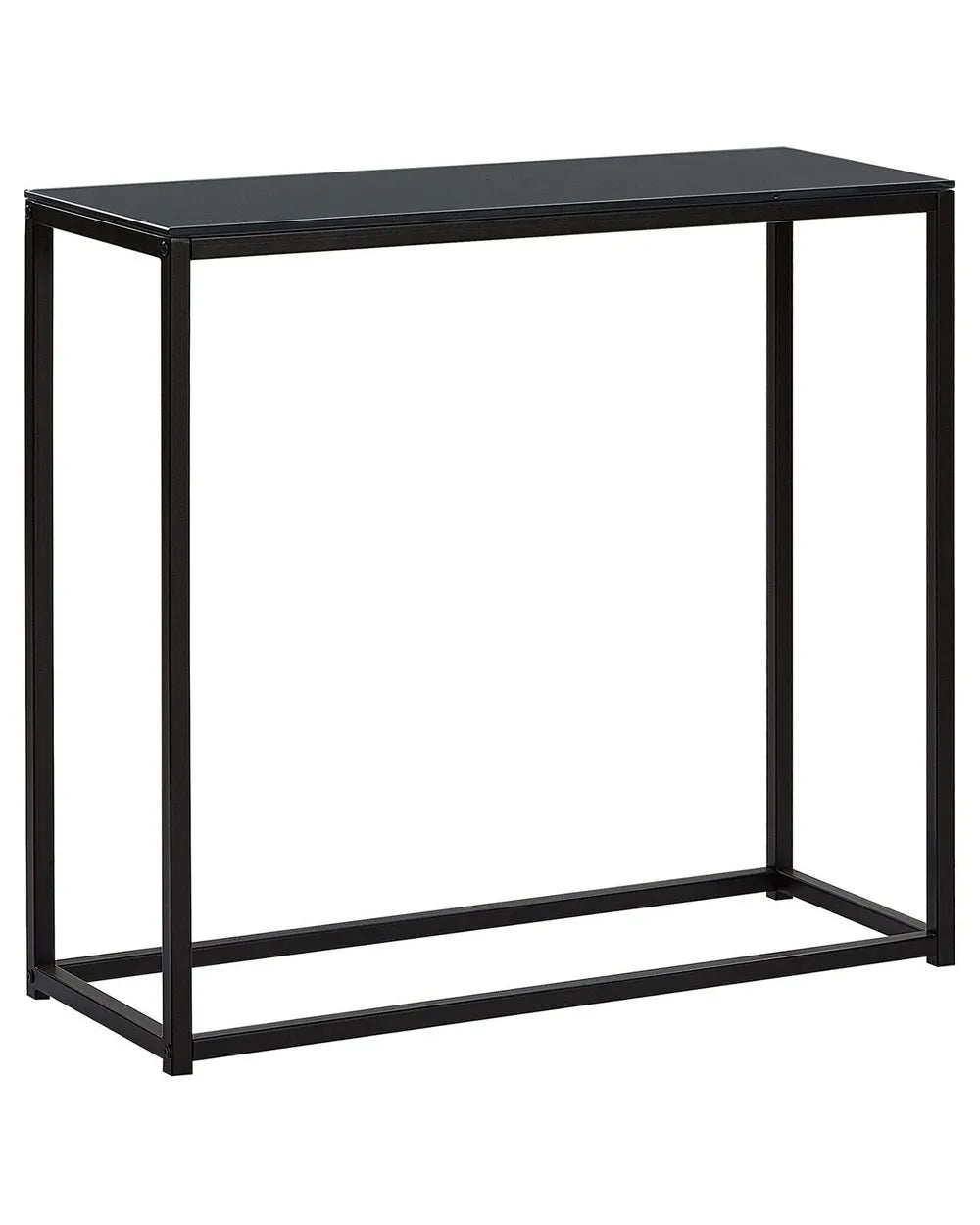 Console Table Tempered Glass Black Chic Look Corvia
