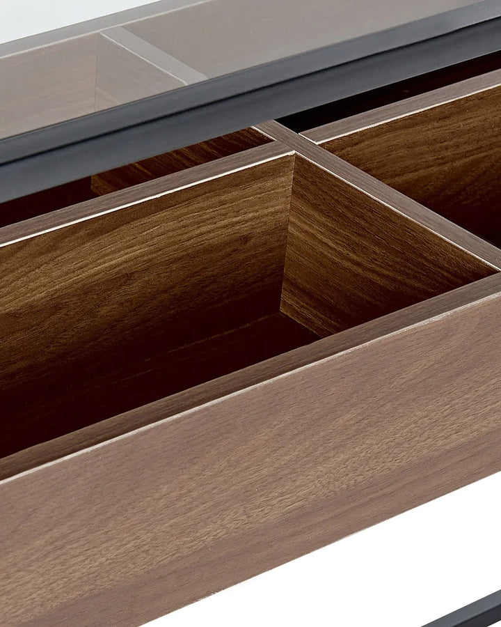 Console Table Tempered Glass Black Surface Protection Presta