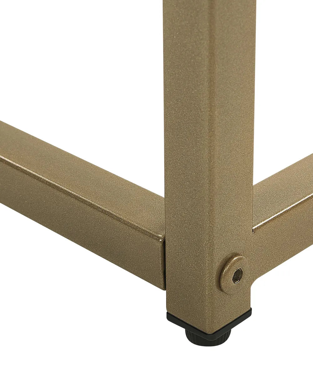 Console Table Tempered Glass Marble Gold Chic Look Elvoro