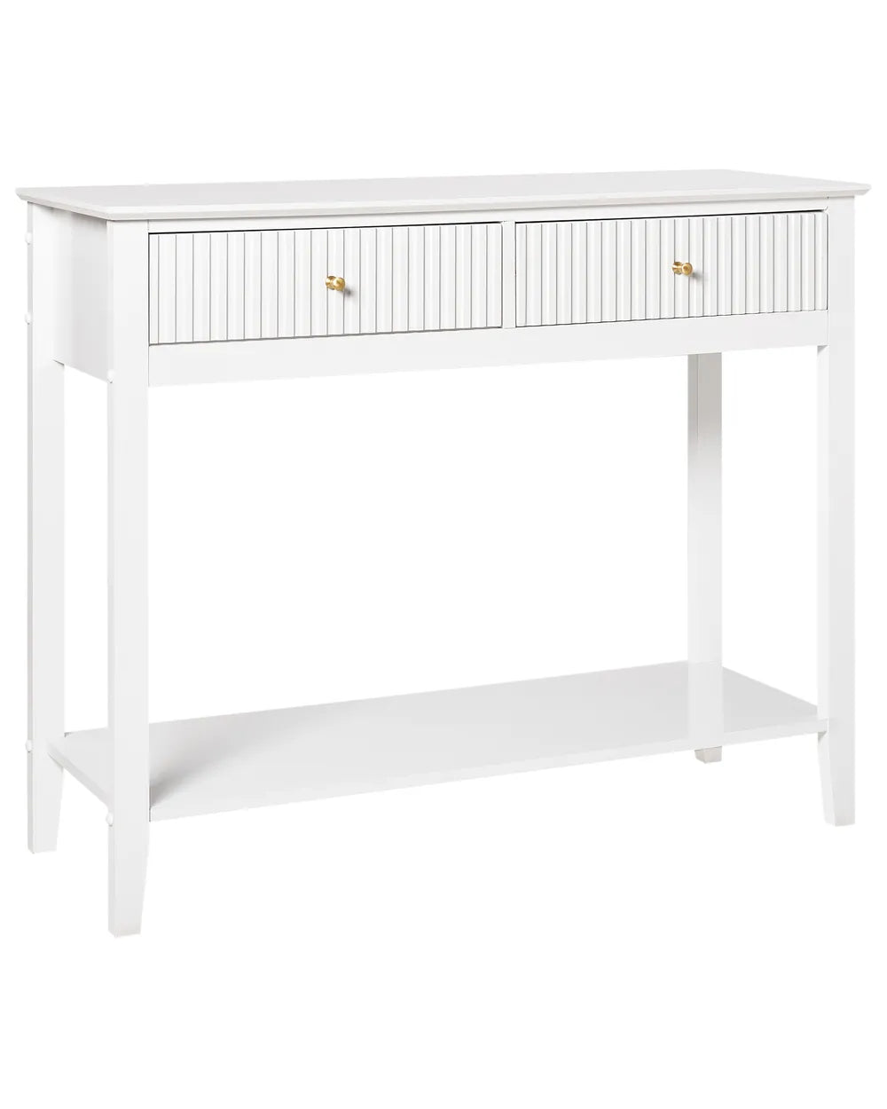 Console Table White Functional Storage Space Favora