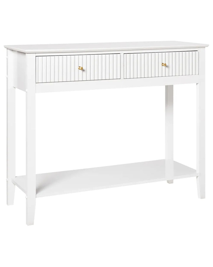Console Table White Functional Storage Space Favora