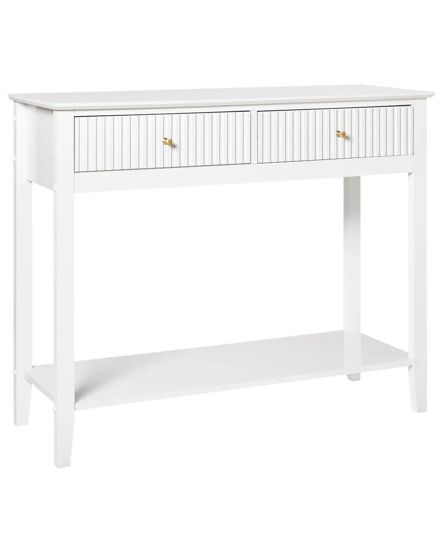 Console Table White Functional Storage Space Favora
