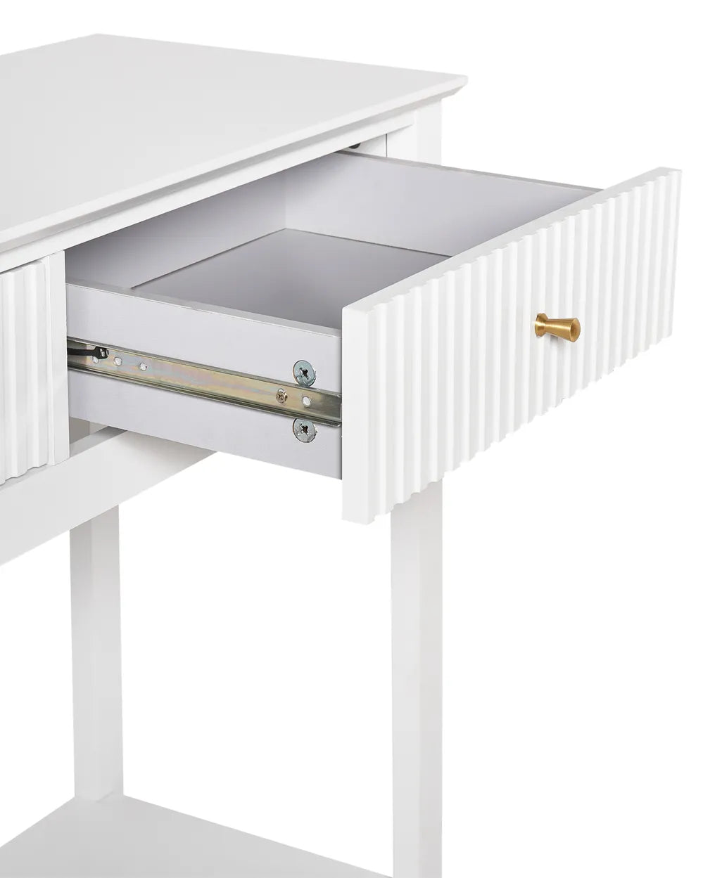 Console Table White Functional Storage Space Favora