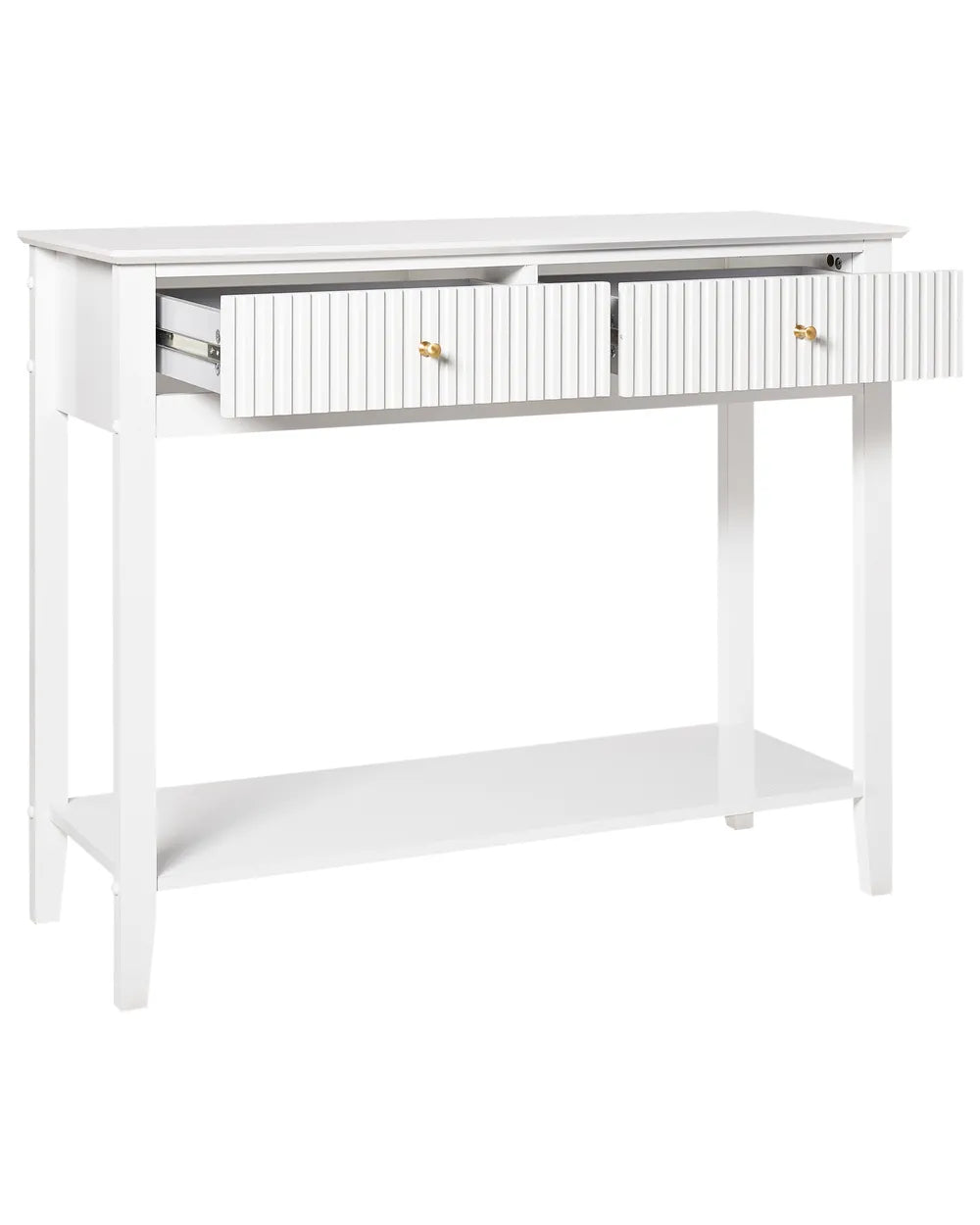 Console Table White Functional Storage Space Favora