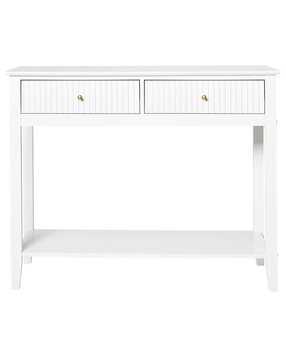 Console Table White Functional Storage Space Favora