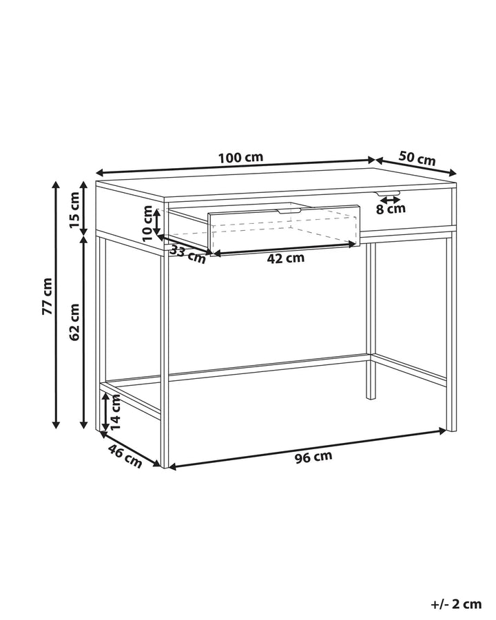 Console Table White Robust Frame Ulvion