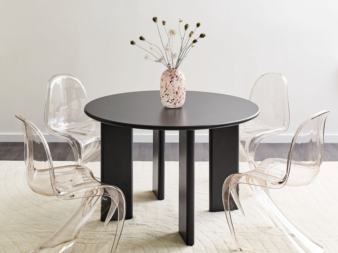 Calderon Round Dining Table ⌀ 120 cm Black