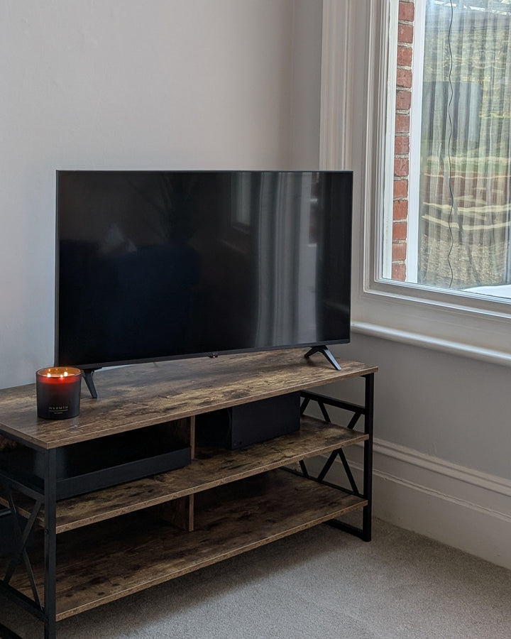 TV Stand Dark Brown Ashae