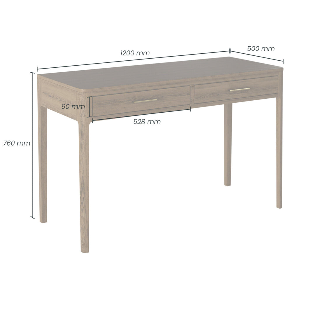 D.I Designs Abberley Desk Brown