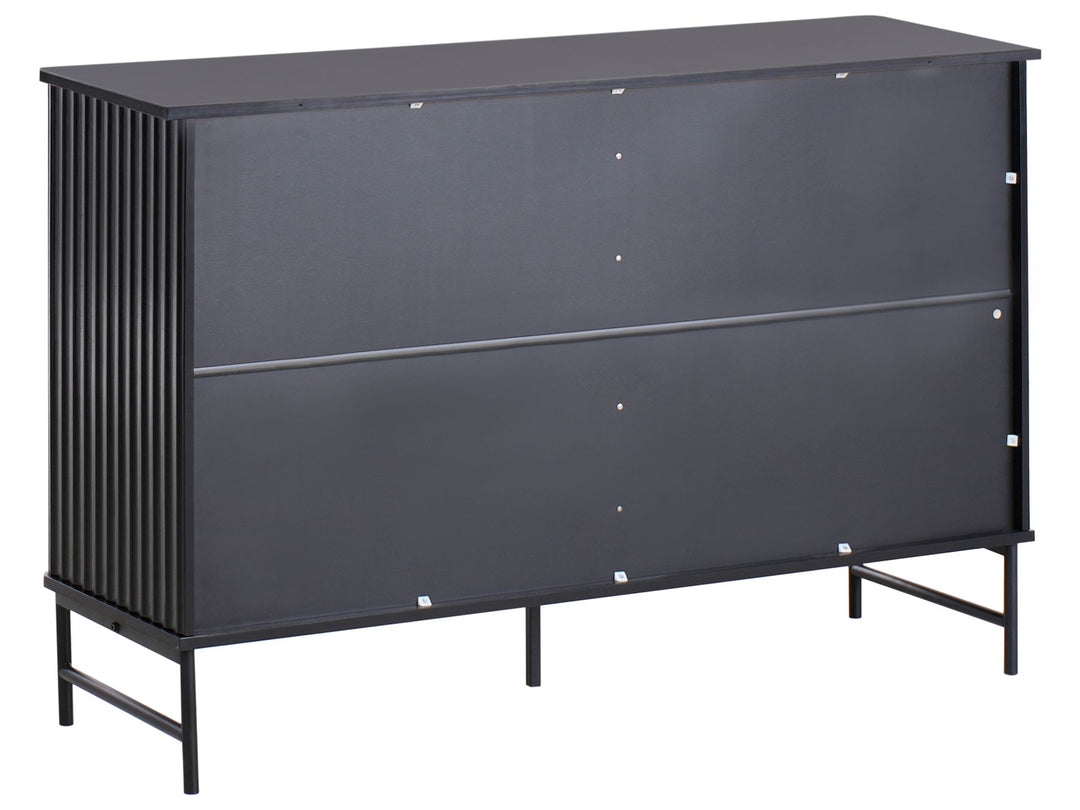 6 Drawer Chest Black Cartwright