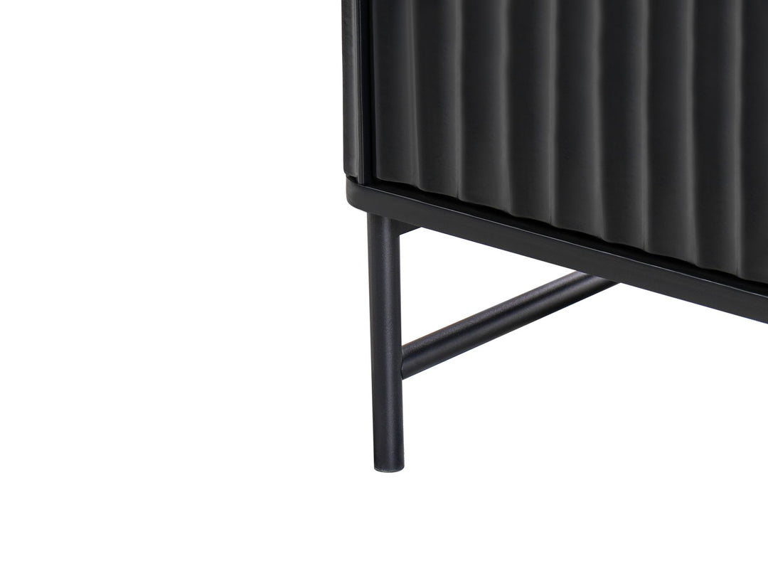6 Drawer Chest Black Cartwright