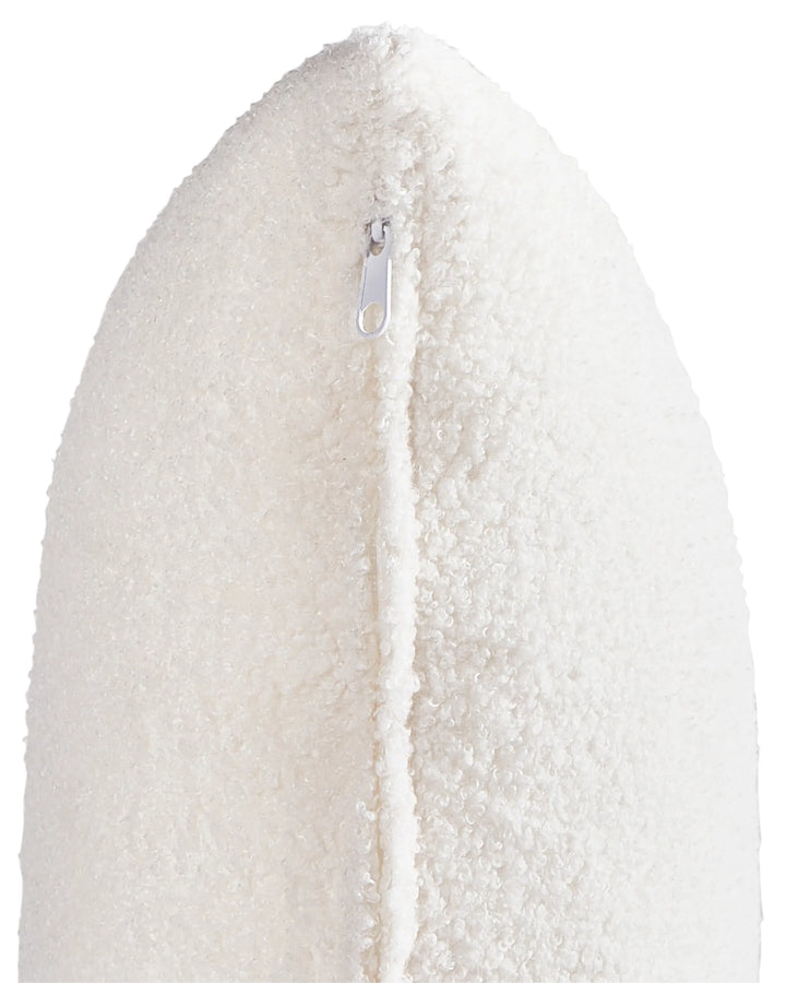 Swivel Armchair Boucle White Gabar