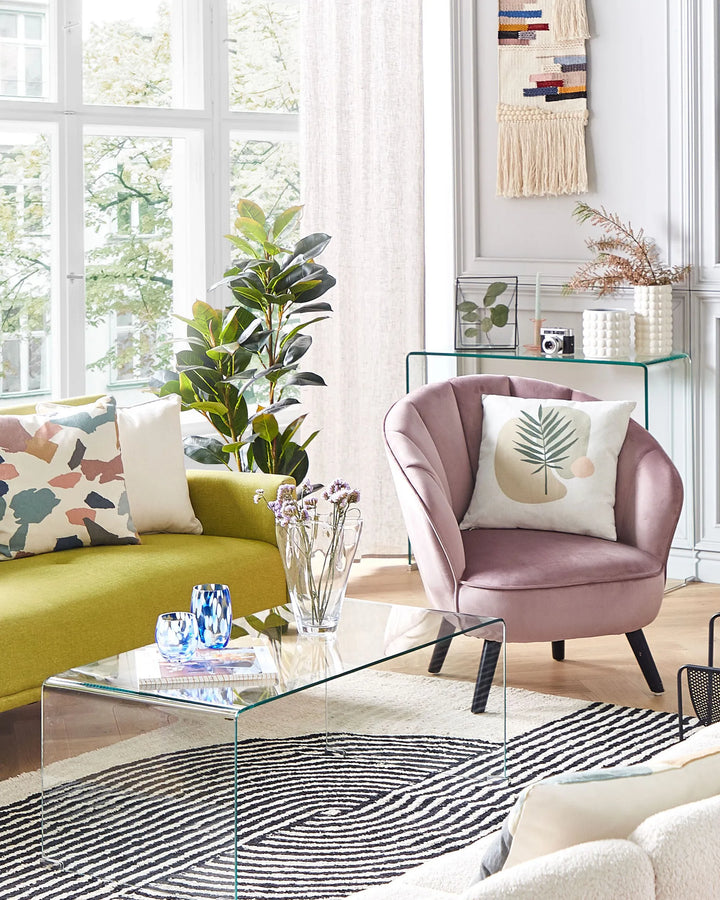 Dala Armchair Velvet Pink