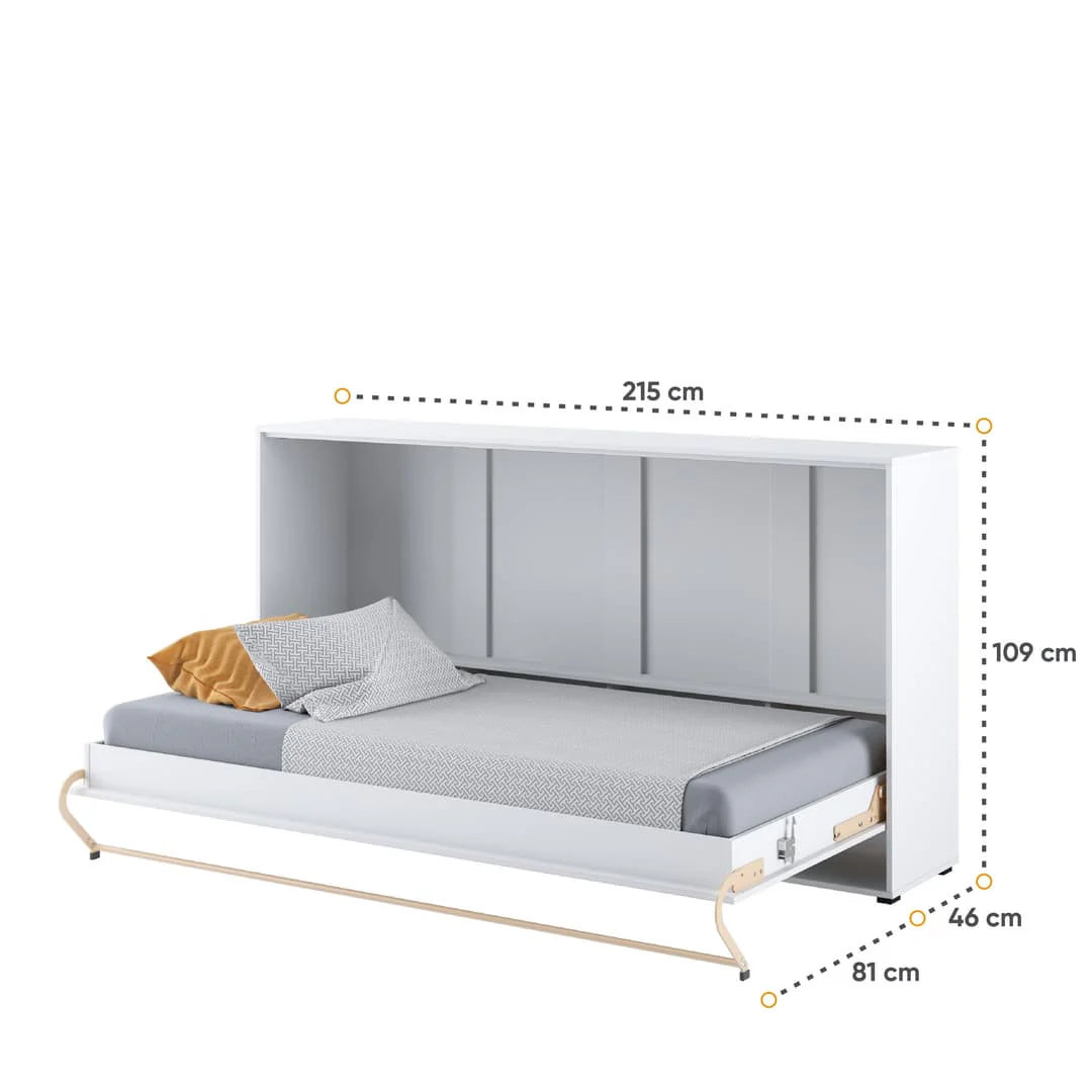 Gillam Horizontal Wall Bed Concept 90cm White Gloss CP-06